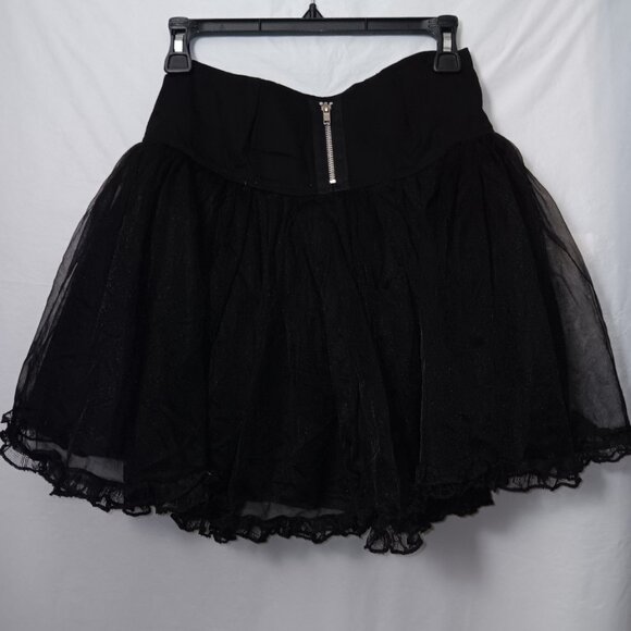 U & ME FOR MILLENNIUM GOTH LACE LAYERED SKIRT - Picture 12 of 15